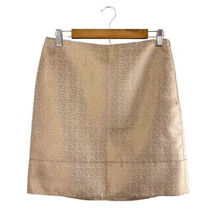 Ann Taylor Gold Skirt